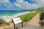 Enjoy a morning stroll on the Kapalua Coastal Trail along Oneloa Beach and the coastline